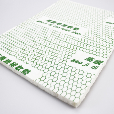 Living Room PU Foam 6mm Underlay For Carpet PE Film Laminate Cellular Green Pattern